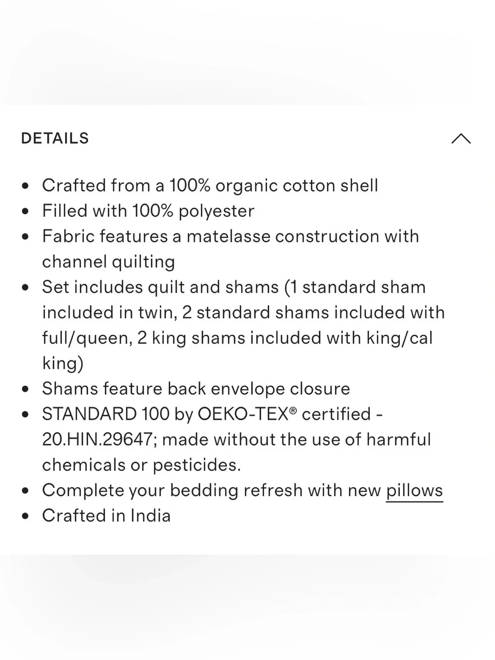 NWT Quince Organic Cotton Channel Stitch Undyed Coverlet & Sham!